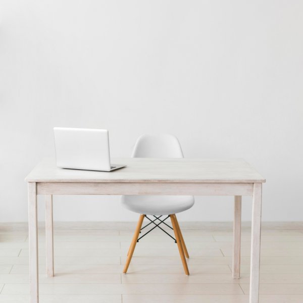 minimalist-office-with-table-laptop